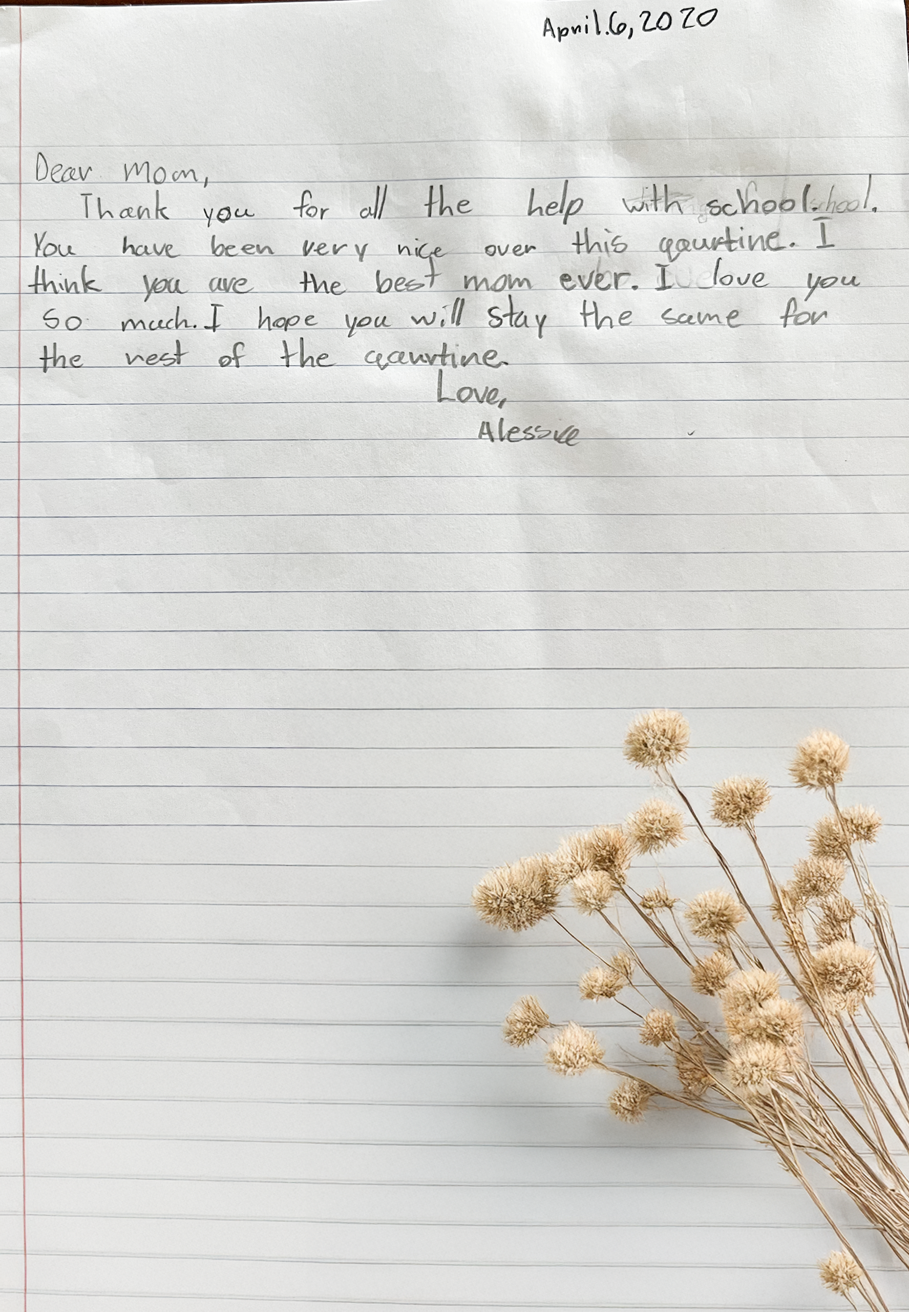 From Alessia to Mom